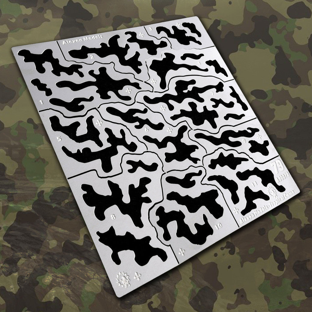 ALEXEN model Tool  AJ0079 general use Jungle camouflage stencil