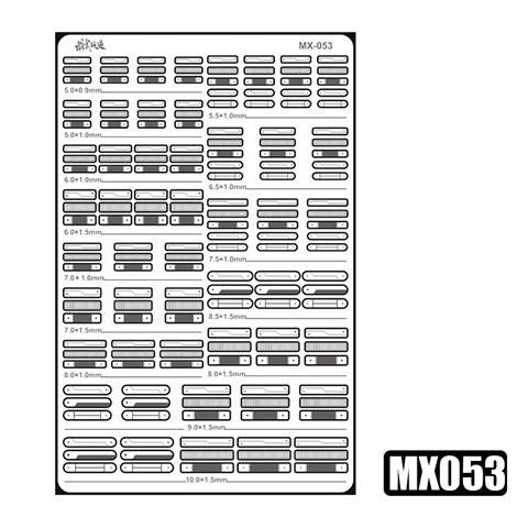 MOSHI M.S. MX049-054 Mecha Model Detail Modification Groove Decoration Metal Etching