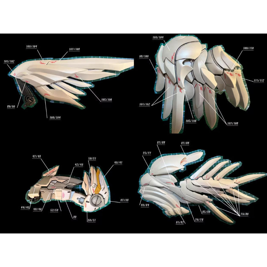 20250722 XUEYAN XY / SNOW FLAME FIX MG 1/100 SNOW WHITE WING Water slide decal