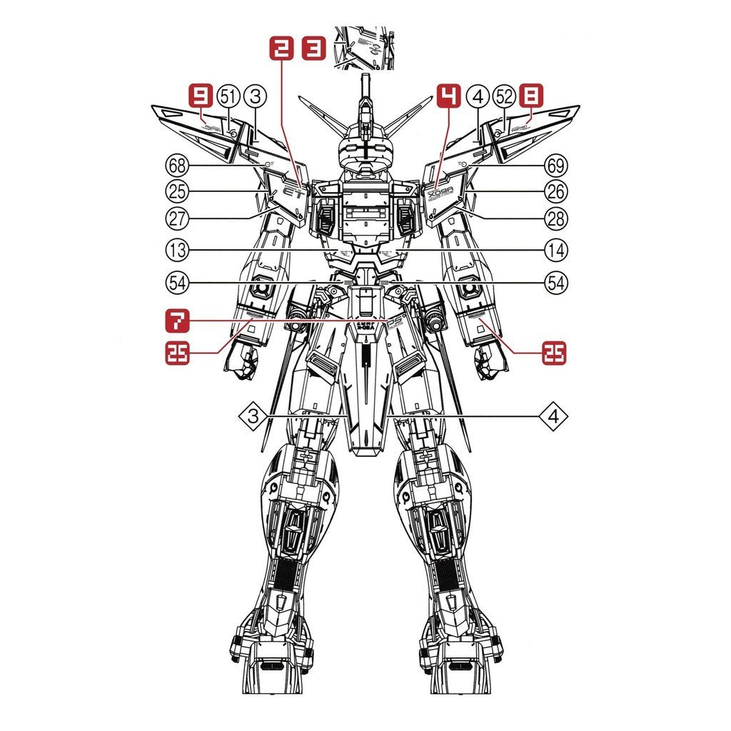 Transamsphere TRS MG 1/100 Justice Water Slide Decal TRSMG009