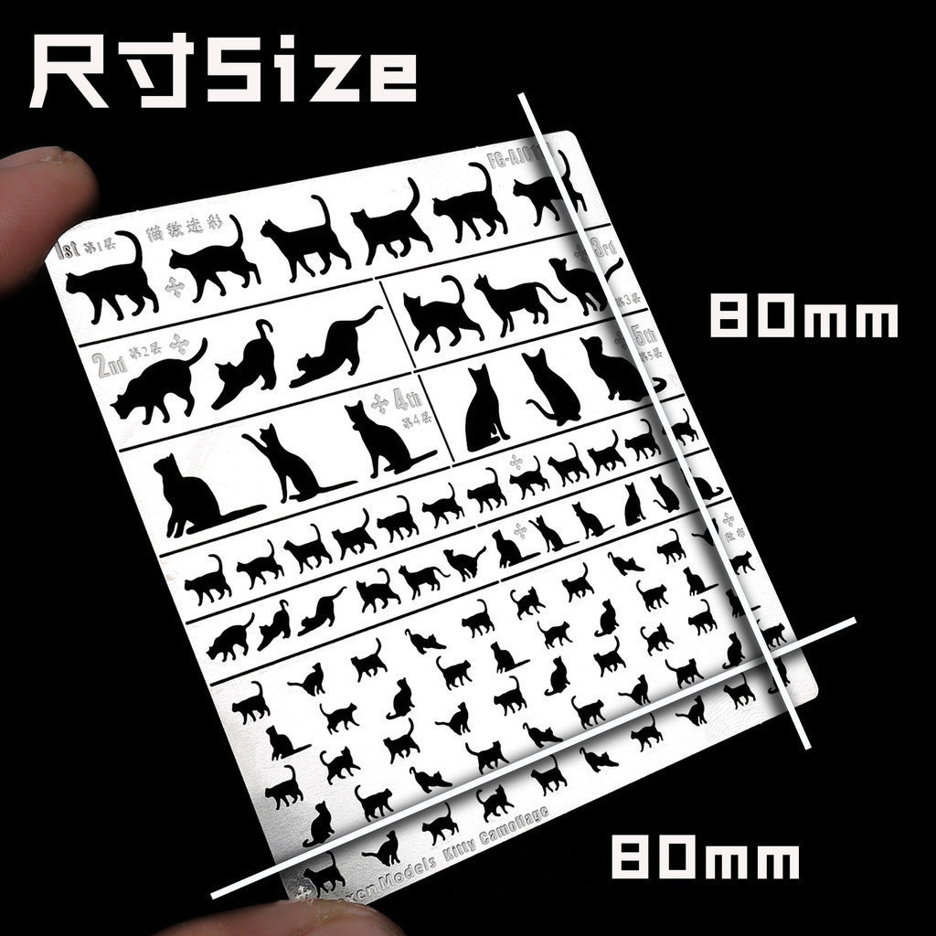 ALEXEN model Tool  AJ0119 kitty cat camoflage stencil