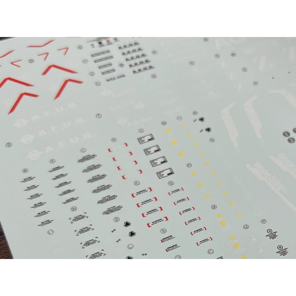 20250722 XUEYAN XY / SNOW FLAME MG 107 ZATE Ver 2.0 Z Water slide decal