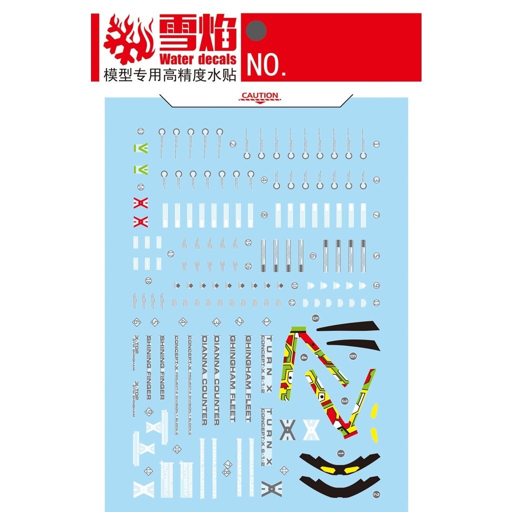20250722 XUEYAN XY / SNOW FLAME MG 93 Turn-X Water solid decal