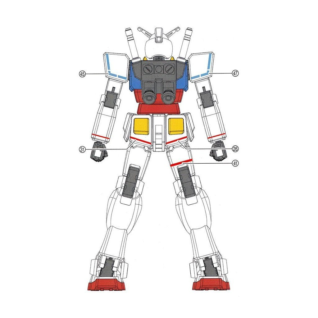 20250721 EVO EG ENTRY GRADE 1/144 RX-78-1 2 3 fluo water slide decal EVOEG001