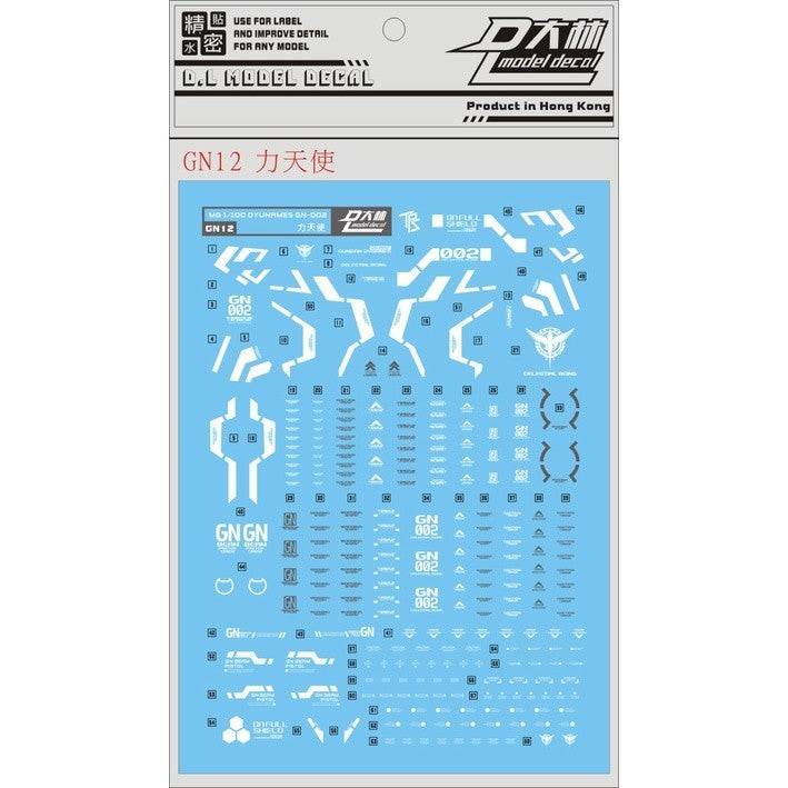 DL DALIN Water slide decal GN12 MG 1/100 Dynames