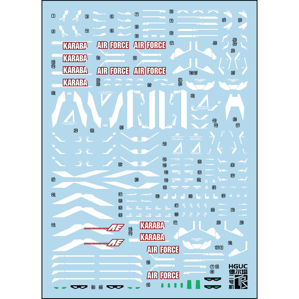 Transamsphere TRS HG 1/144 DELTA 2 Water Slide Decal TRSHG005