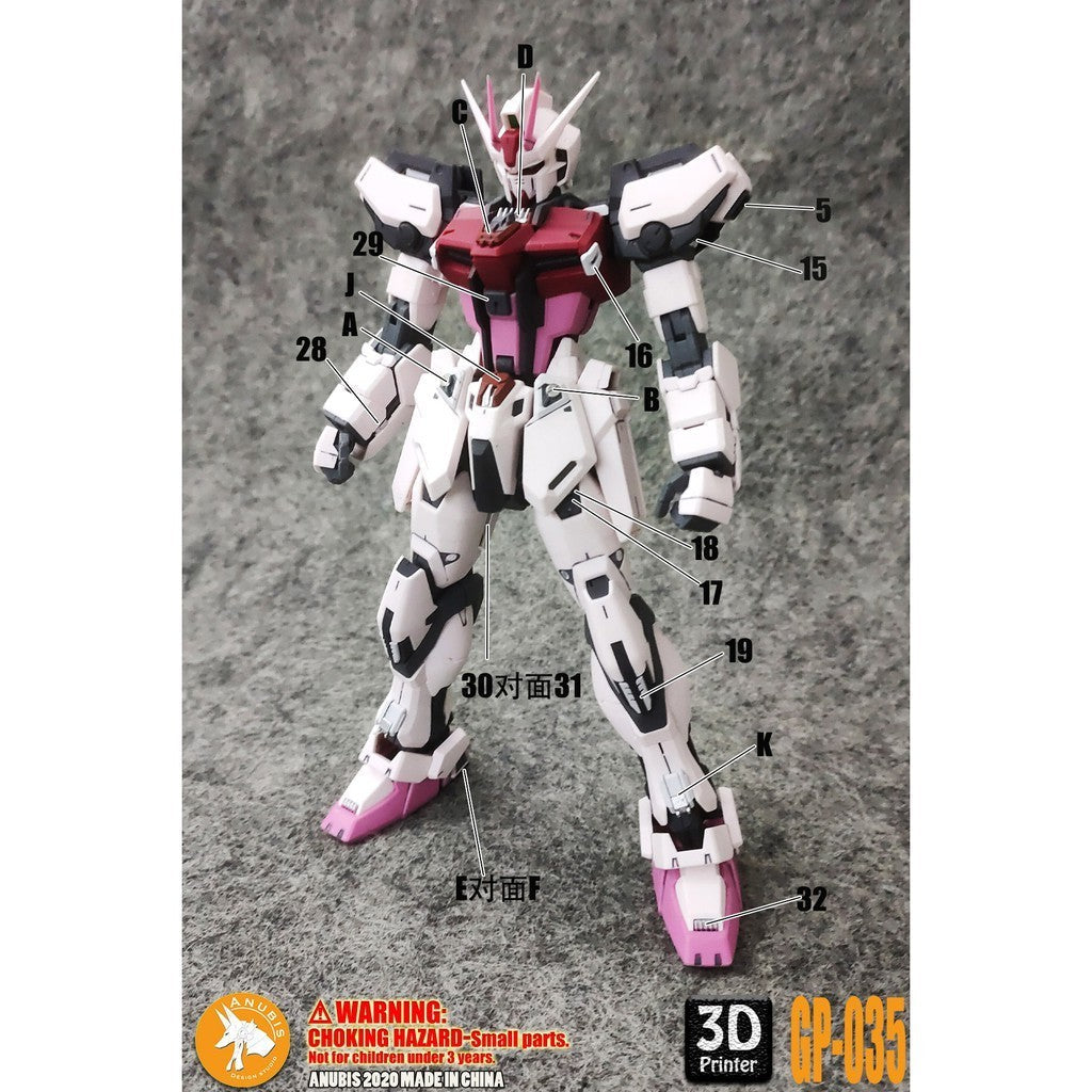 ANUBIS 3D print detail upgrade parts GP035 parts fit for MG Strike Rouge no kits