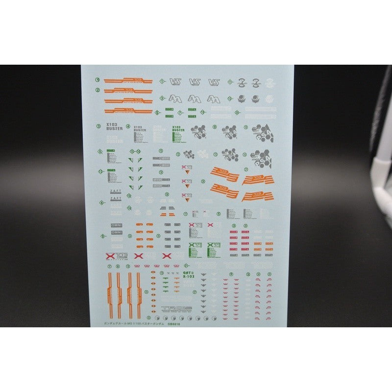 DL DALIN Water slide decal MG 1/100 Buster