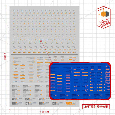 20250722 Artisan's Club VOL2 1/100 1/144 General Use Water Slide Decal Fluo