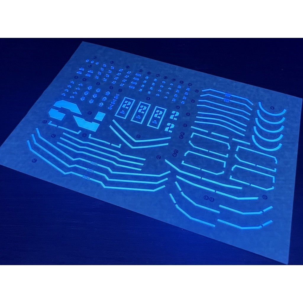 20250722 XUEYAN XY / SNOW FLAME HG 07-2 GTO Proto Gouf Ver.Blue Fluorescence Water slide decal