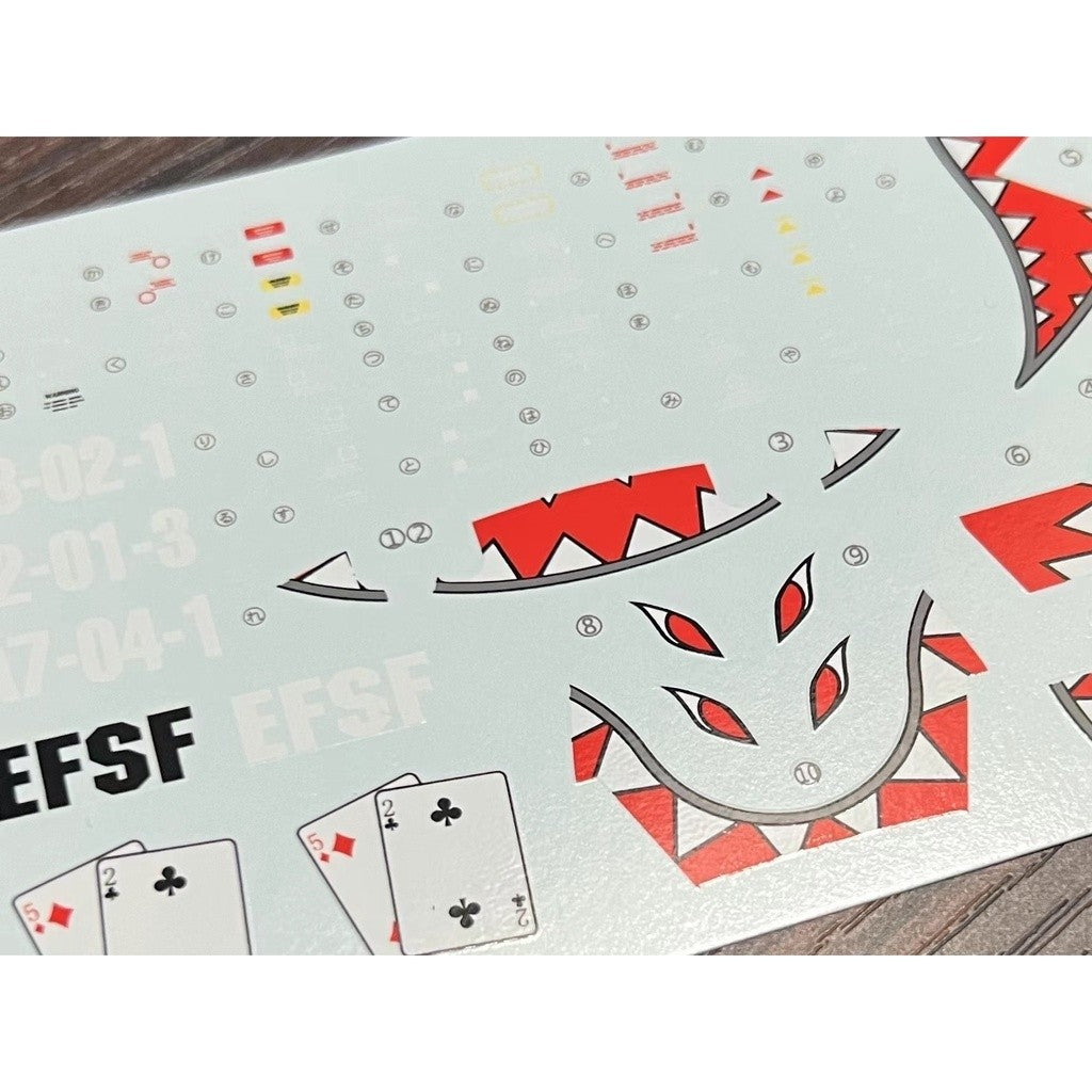 20250722 XUEYAN XY / SNOW FLAME MG 118 BALL Ver.Shark's Beak Fluorescent Water slide decal