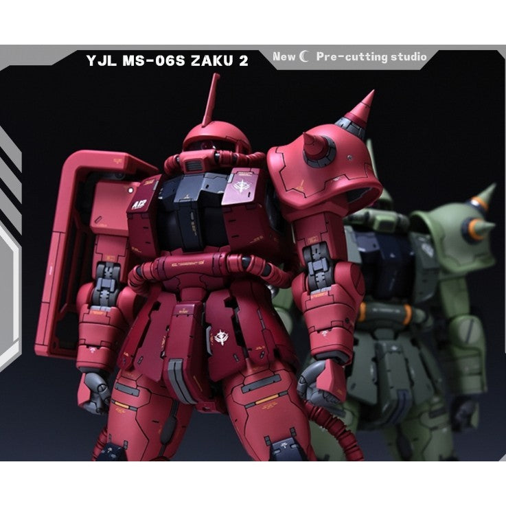 20250722 NewC Pre-cut masking tape YUJIAO LAND YJL MG Zaku 2 ( Red / Green )  GK (No kits, no GK parts)