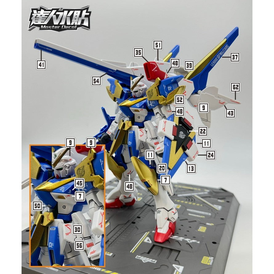 MASTER Water Slide Decal H013 HGUC HG 1/144 V2 Victory 2 Fluo Type Collectibles