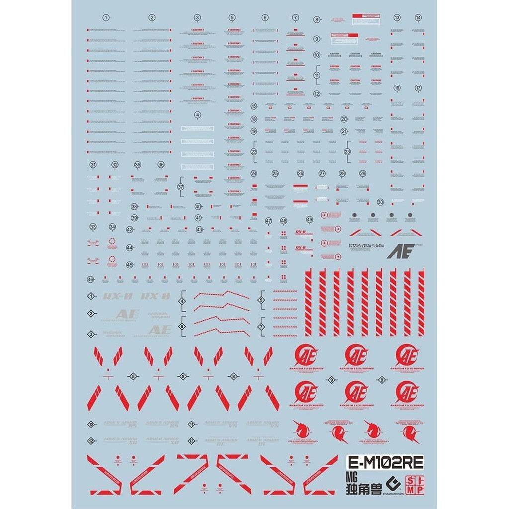 20250721 EVO MG 102 MG perfectibility NT PLAN-B Fluo Water Slide Decal EVOMG017 EVOMG018