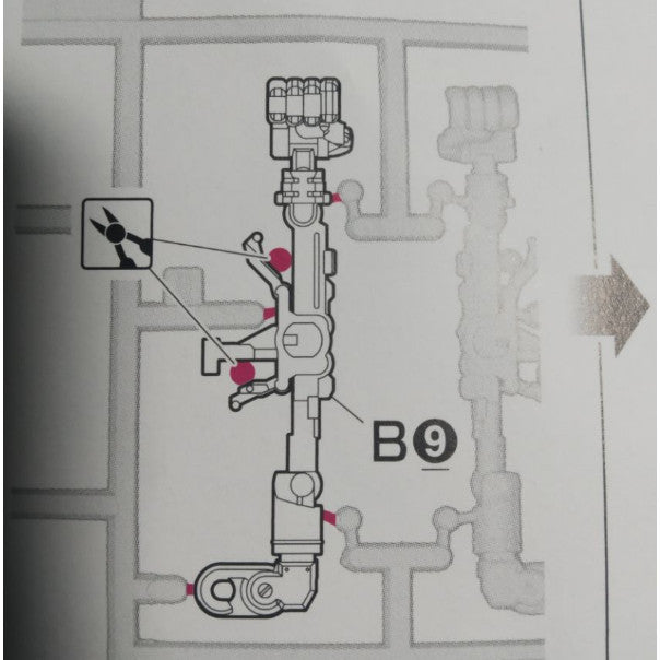 CB RG 24 butcher parts for Zaku II char version f-13 g1-13 F18 G2-2
