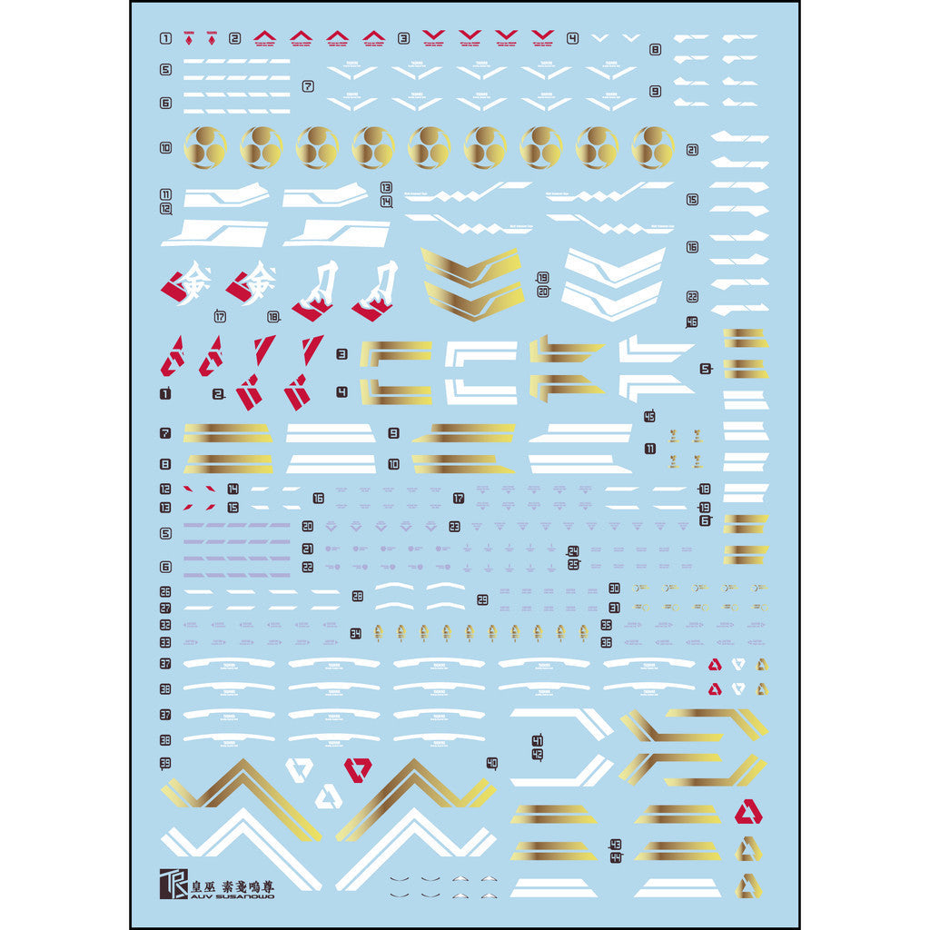 Transamsphere TRS KP581 AUV Susanowo Gold Coating Water Slide Decal TRSQTTO004