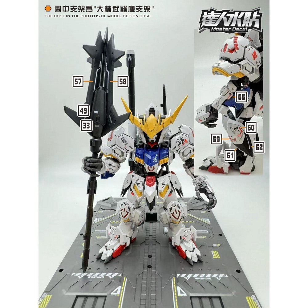 MASTER Water Slide Decal M001 MGSD Barbatos Collectibles