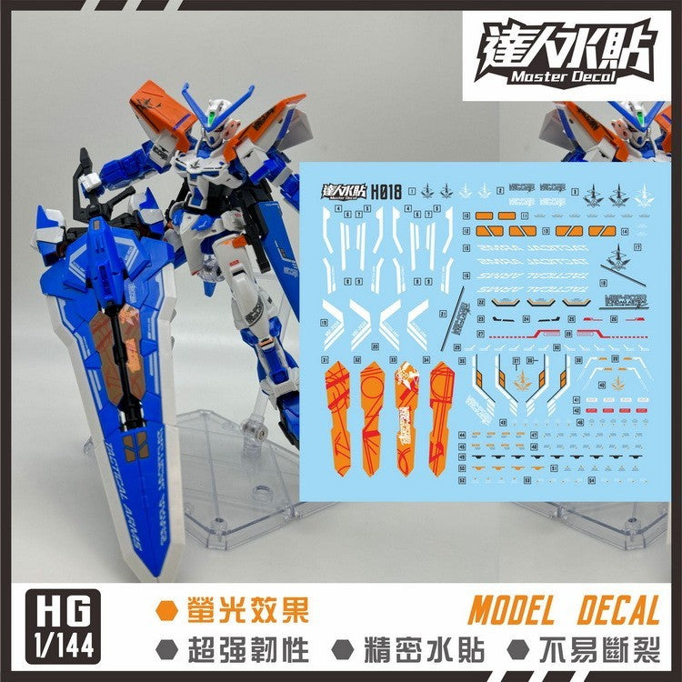 MASTER Water Slide Decal H020 HG 1/144 Astray Blue Frame L/D SEED Fluo Type Collectibles