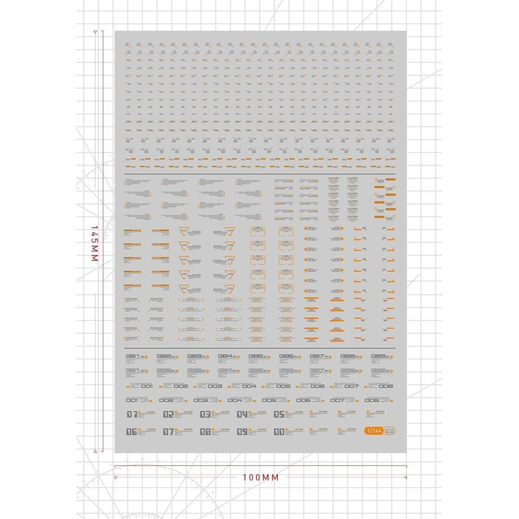 20250722 Artisan's Club VOL2 1/100 1/144 General Use Water Slide Decal Fluo