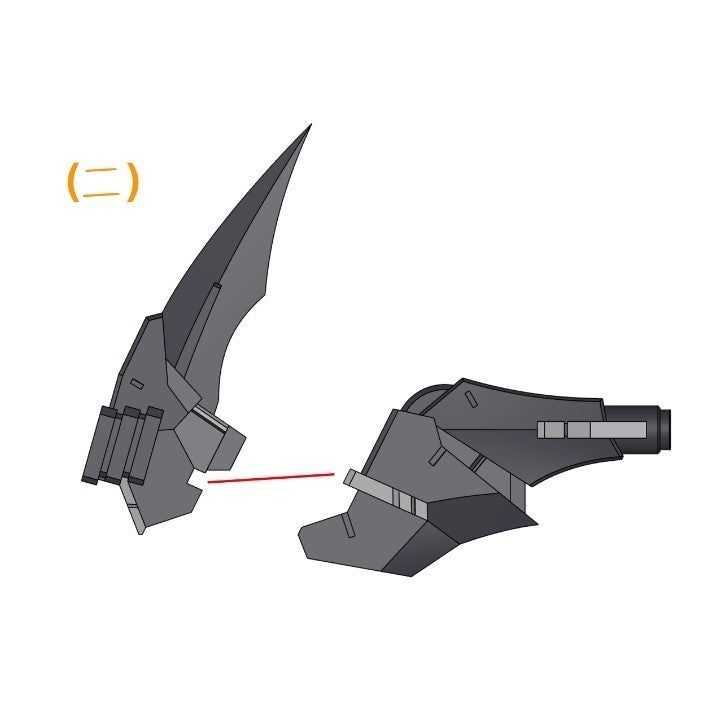 Phoenix 3D print A-17 Sickle Demon Scythe 1/144 General Use detail upgrade parts no kits
