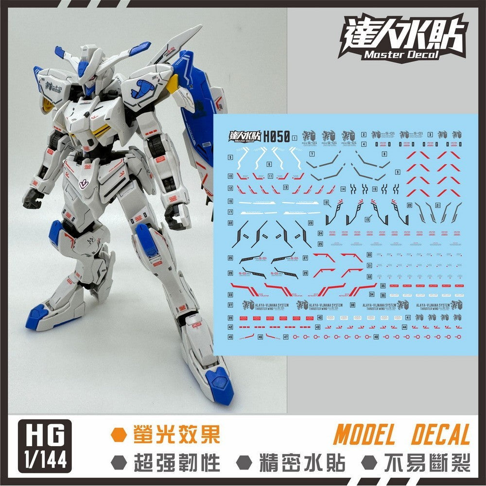 MASTER H050 HG IBO 1/144 BAEL Water Slide Decal Collectibles