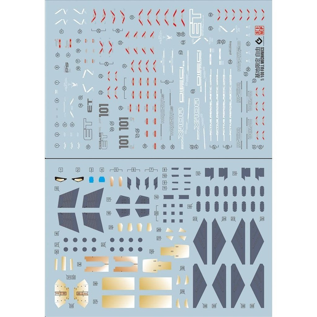 20250721 EVO FM MG 1/100 Freedom GCP Fluo Water Slide Decal EVOFM001