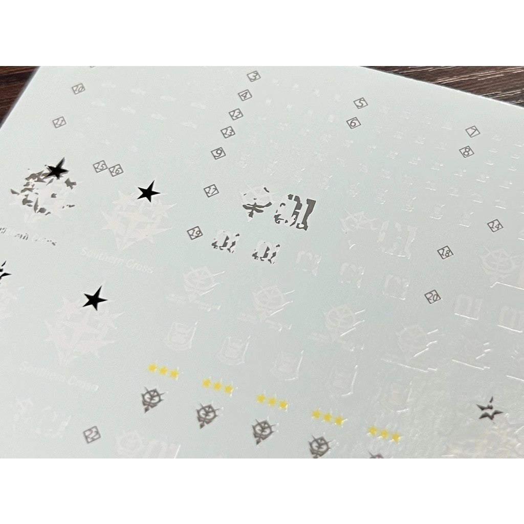 XYY / SNOW FLAME HG 49 MS-06F CUCURUZ DOAN'S ZAK Water slide decal.