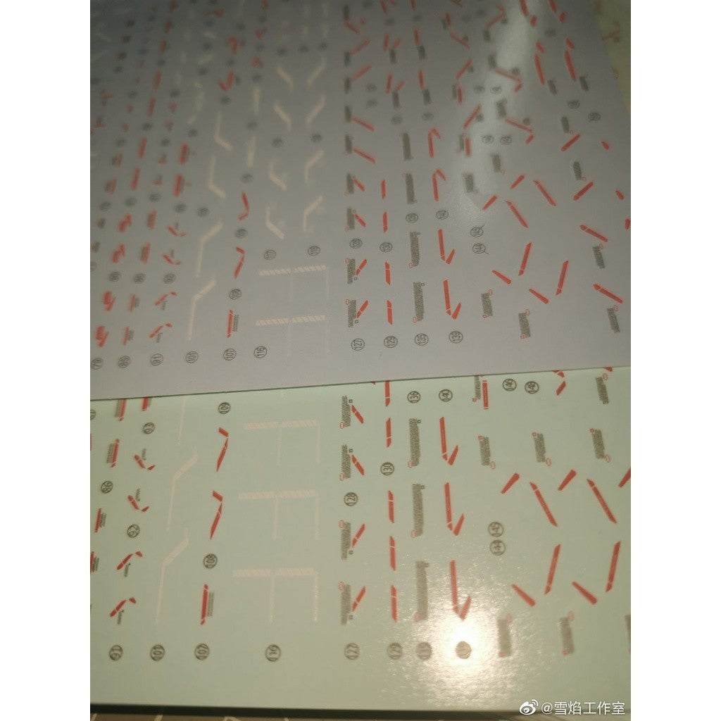 20250722 XUEYAN XY / SNOW FLAME MG 15  Wing Zero EW Ver.Ka Fluorescence Water slide decal