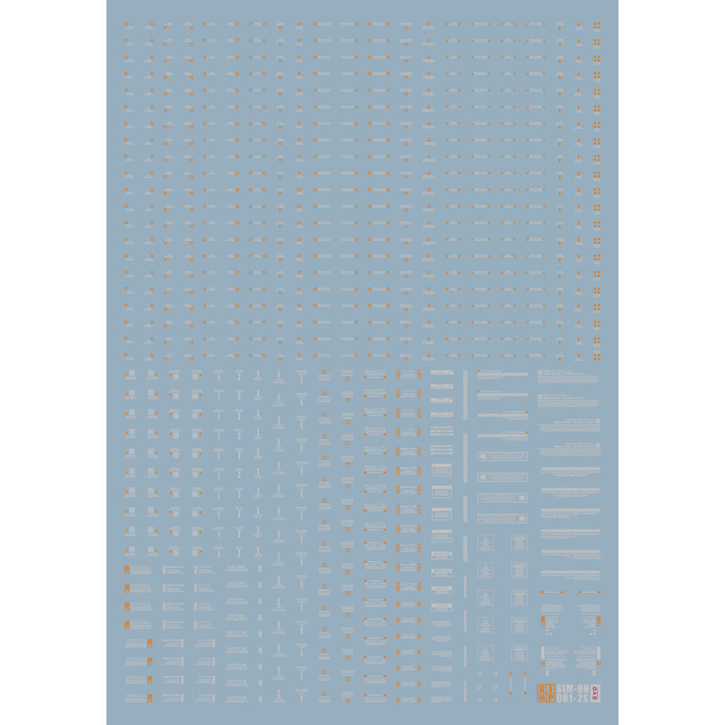 20250721 EVO RB01 1/144 HIQ Sign Fluo Water Slide Decal EVO100