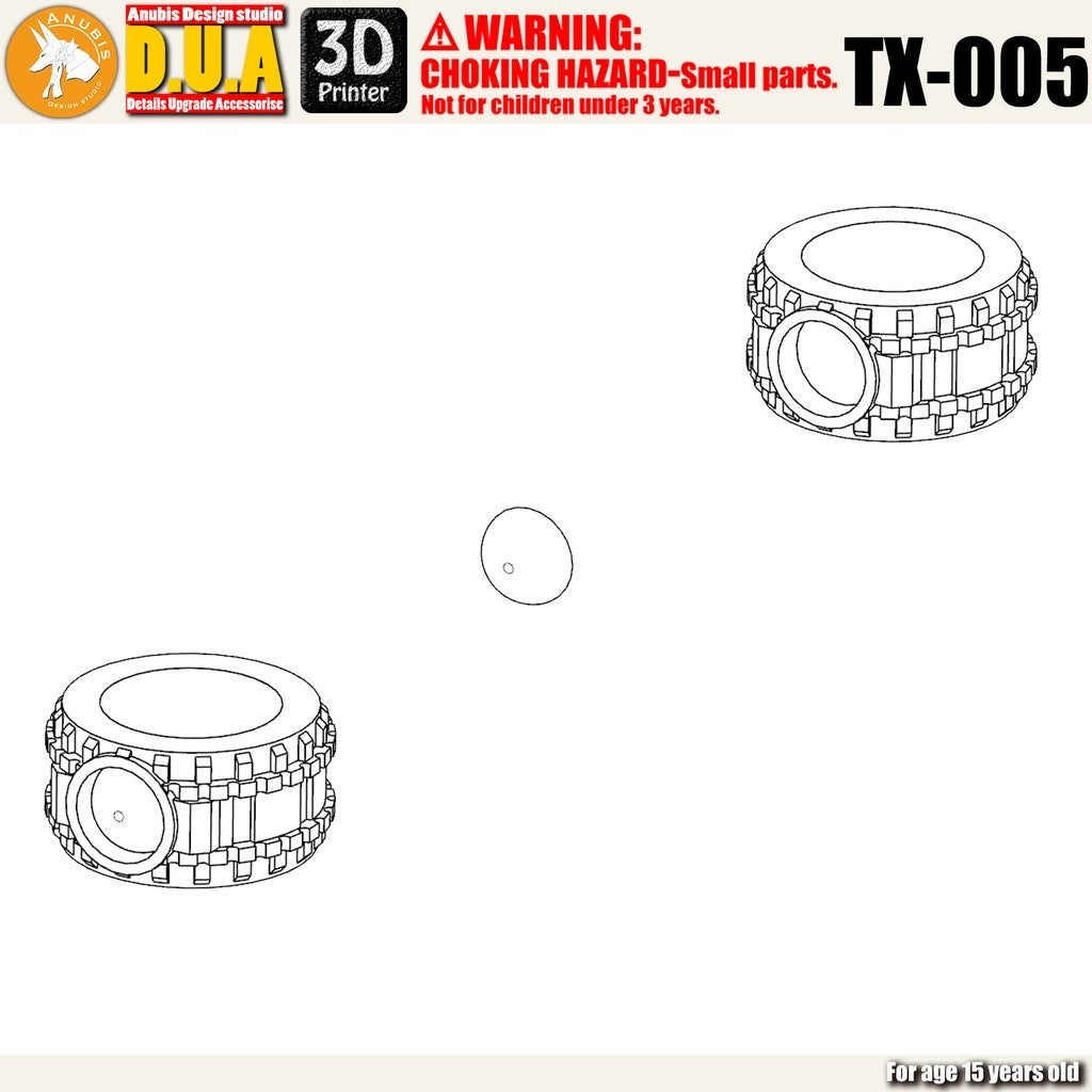 ANUBIS 3D print detail upgrade parts TX005 Cyclops Single Eye HG MS-06 Revive Zaku 2 no kits
