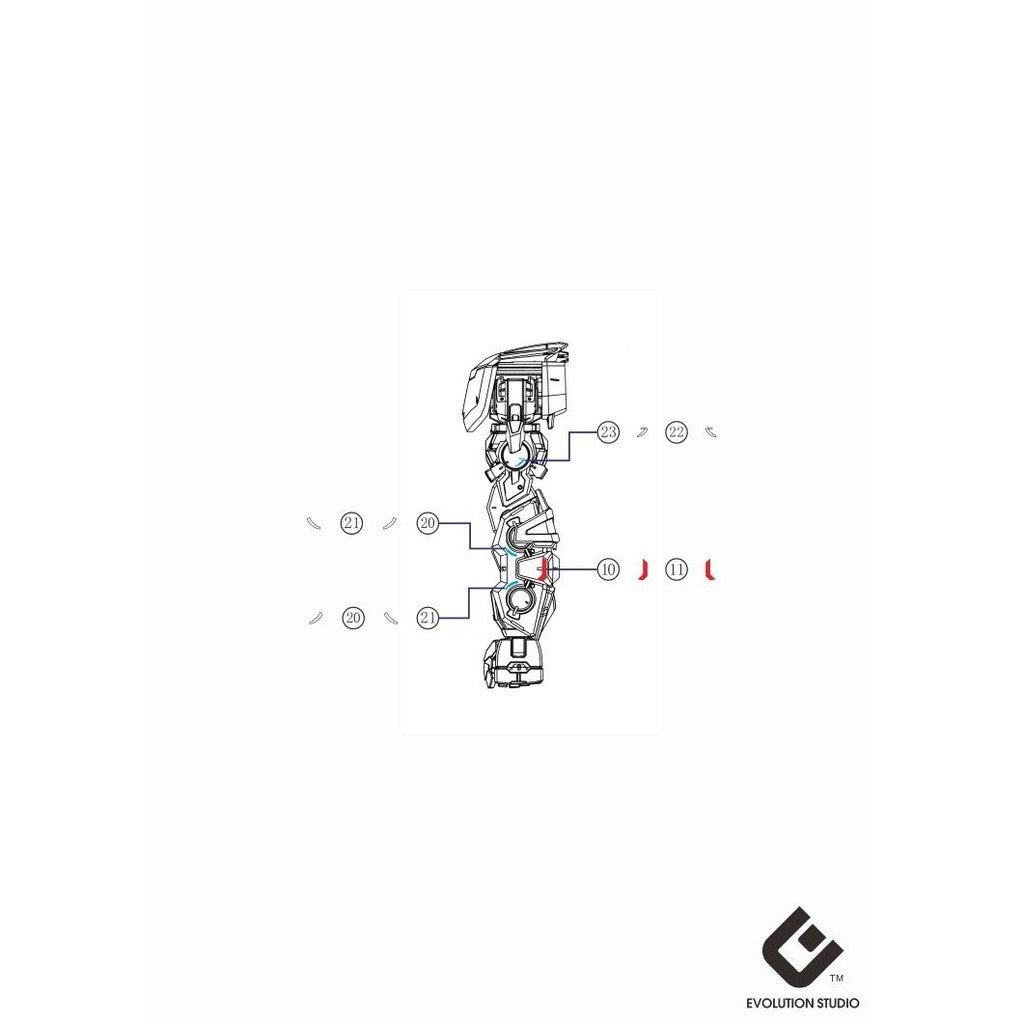 20250721 EVO MG 1/100 red frame type HIRM Water Slide Decal EVOMG003