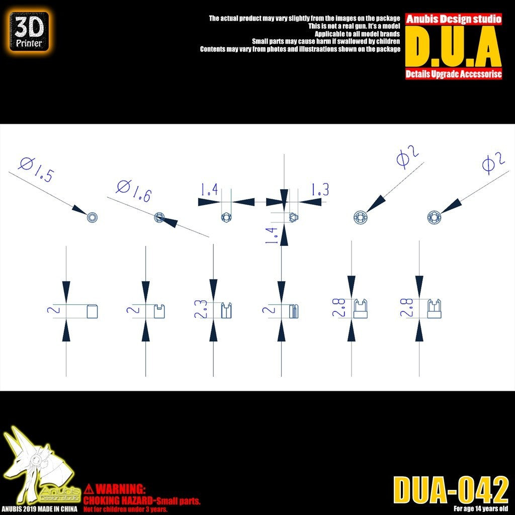 ANUBIS 3D print detail upgrade parts Resin Up General Blowhole DUA042 no kits