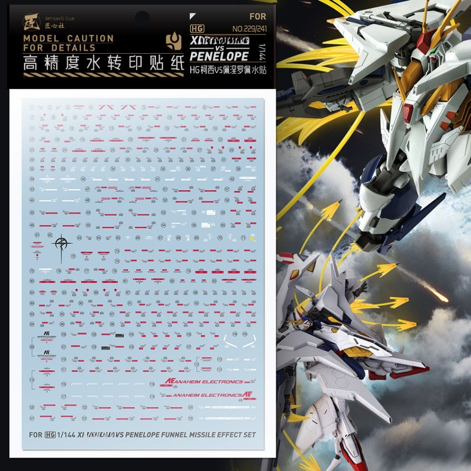 20250722 Artisan's Club HGUC 1/144 Penelope VS XI Water Slide Decal