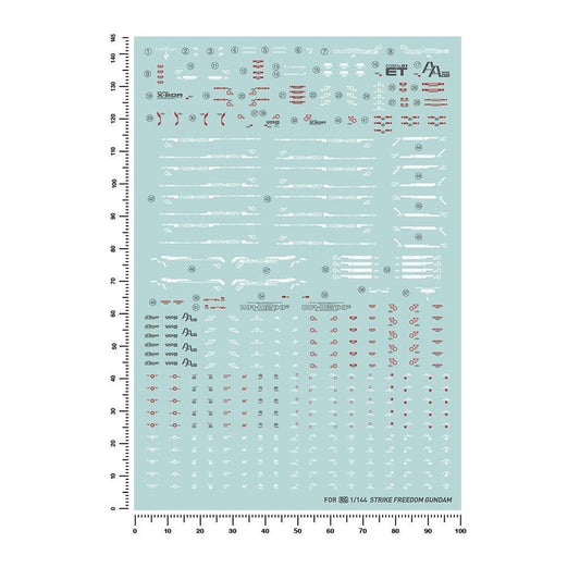 20250722 Artisan's Club RG 144 Strike Freedom Water Slide Decal