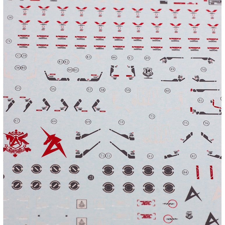 20250721 EVO RG 1/144 RX-93 NU V + Funnel Water Slide Decal EVORG026 EVORG046