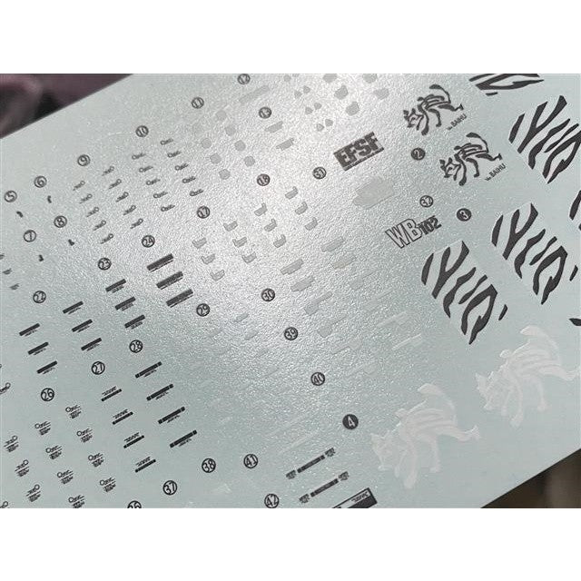 20250722 XUEYAN XY / SNOW FLAME EG-01 EG  RX-78 Ver.白虎 Fluorescence Water slide decal