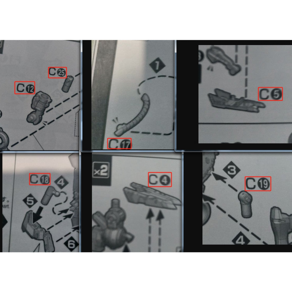CB butcher parts for MG BARBATES