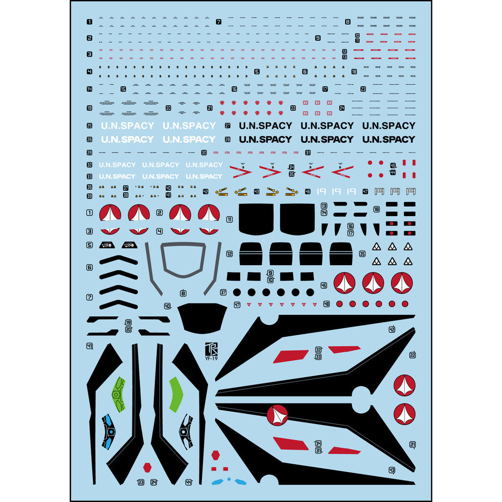 Transamsphere TRS HG 1/100 YF 19 YF-19 Water Slide Decal TRSHG007