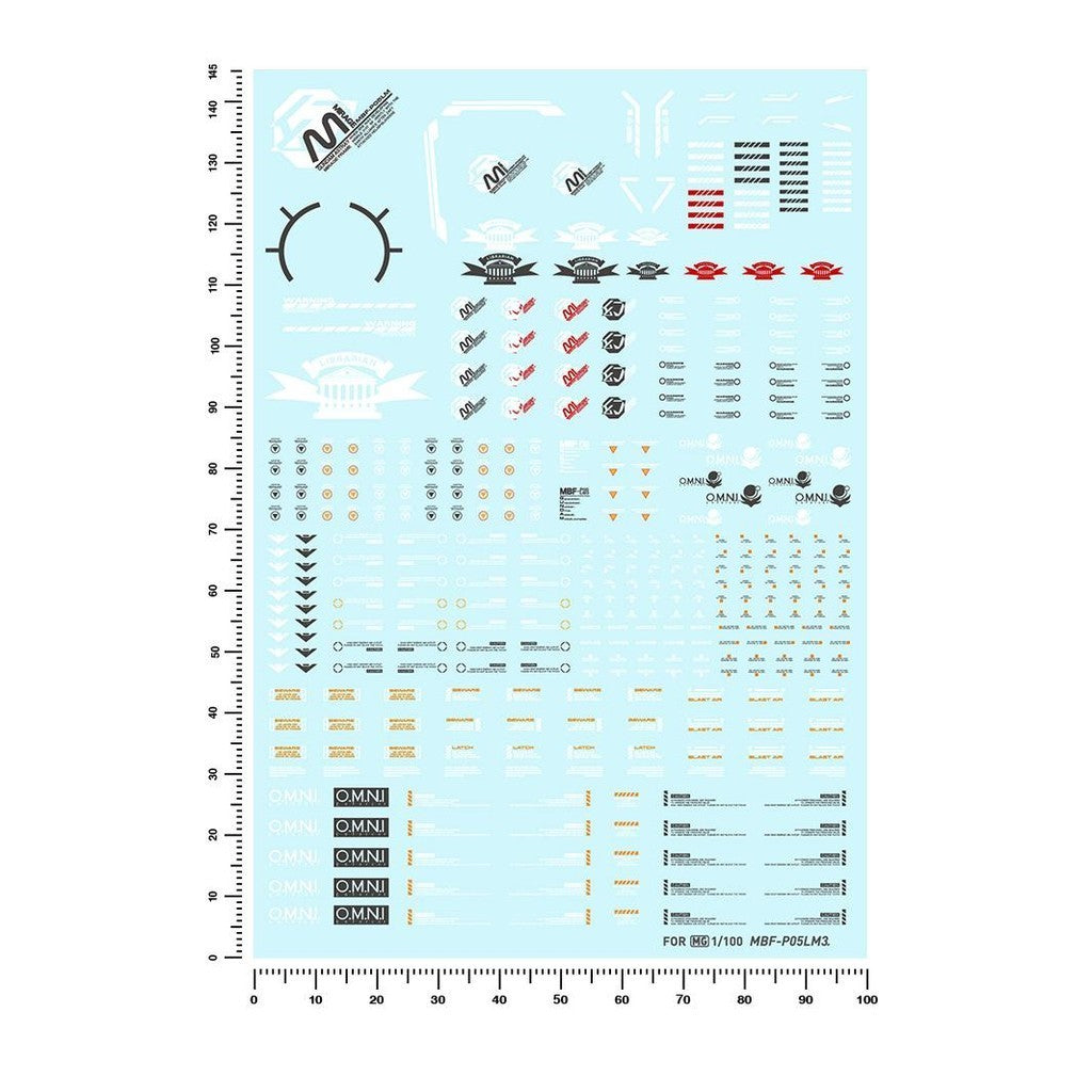 20250722 Artisan's Club MGSP01 MG 1/100 Astray Mirage Frame Water Slide Decal