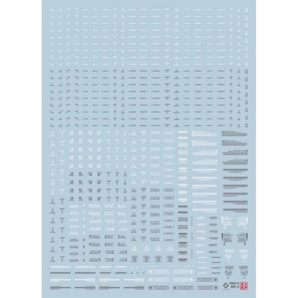 20250721 EVO RB01 1/144 HIQ Sign Fluo Water Slide Decal EVO100