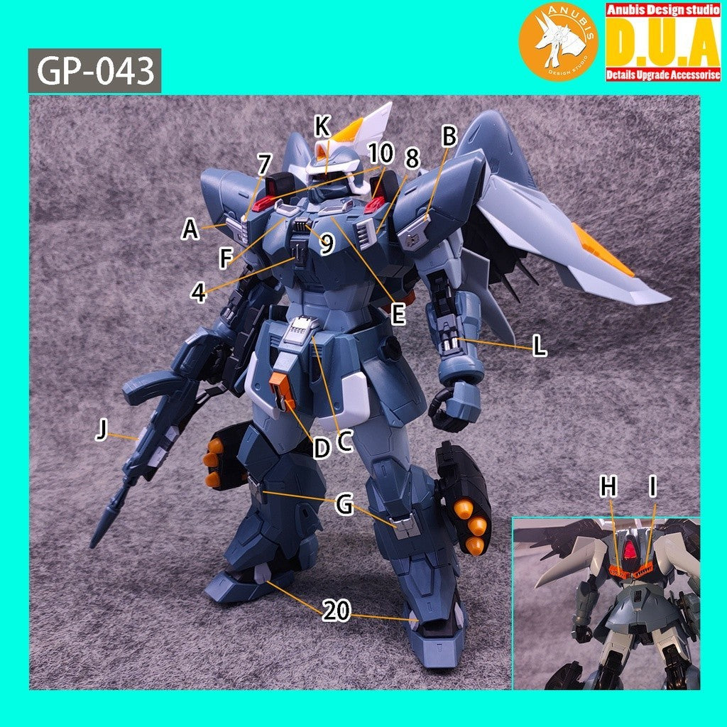 ANUBIS 3d PRINT DETAIL upgrade parts GP043 3D Print AddonMG Ginn NO KITS