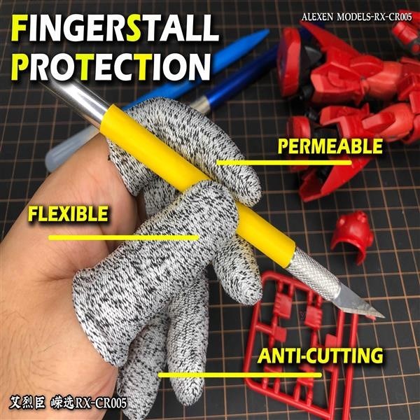 Alexen CR005 Royal Finger Protection Model Anti-Cutting Finger Breaking End Protective Case Model Plain Set Modified Protective Tool