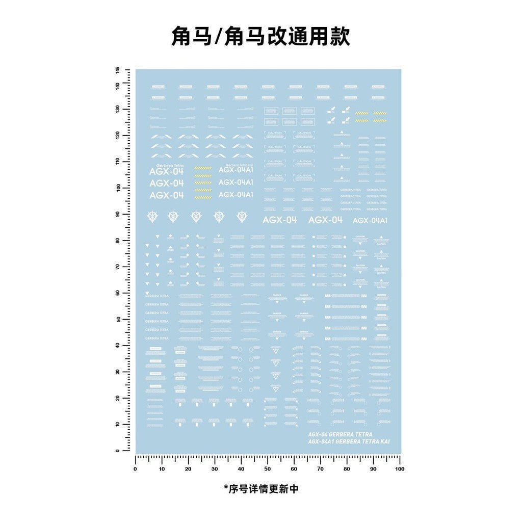 20250722 Artisan's Club AGX-04 AGX-04A1 Water Slide Decal