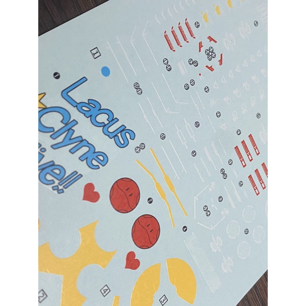 20250722 XUEYAN XY / SNOW FLAME MG 84  ZAKU  Warrior Ver. Live Concert  Fluorescence Water slide decal