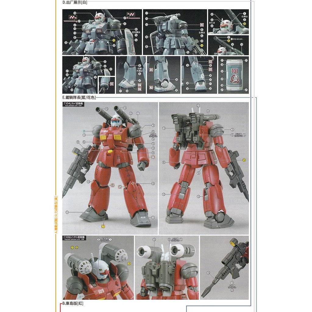 GUGU HG GTO 1/144 GUN CRNNON Water Slide Decal GUGUHG009