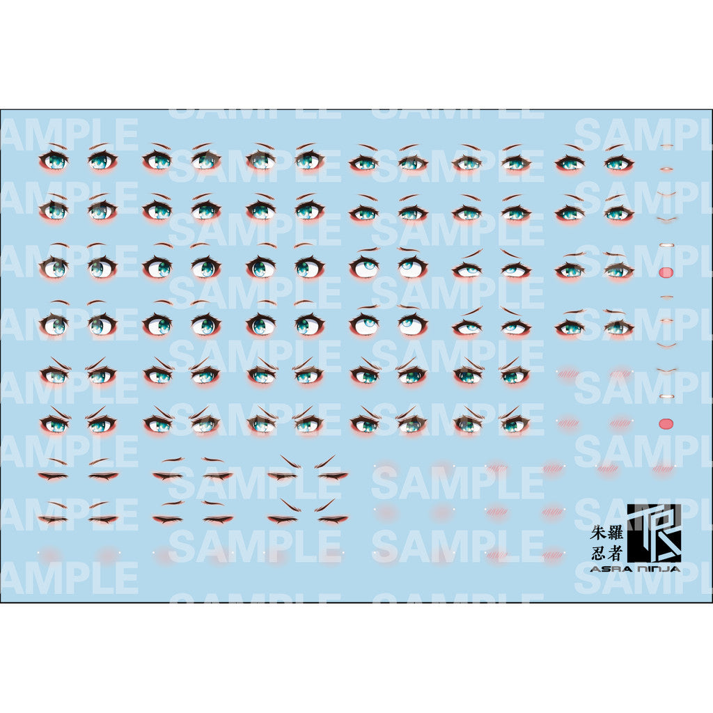 TRS Transamsphere MD MEGAMI DEVICE ASRA NINJA EYE EXPRESSION Water slide decal TRSQTTO001A