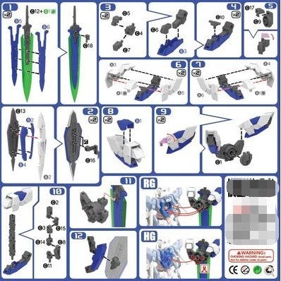 DDB RG HG 1/144  Devise Exia Expansion SET