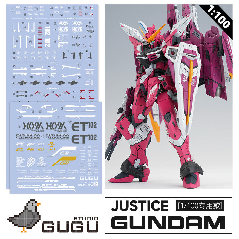GUGU MG Justic Water Slide Decal GUGUMG001