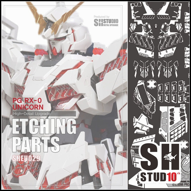 SH STUDIO Upgarde Etching Parts for PG 1/60 Unicorn