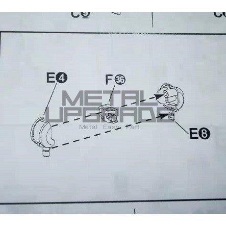 CA MB 8822 00q QANT J12 J18 F37 F36 D12 D12 D13 J7 J8 Metal replacement share
